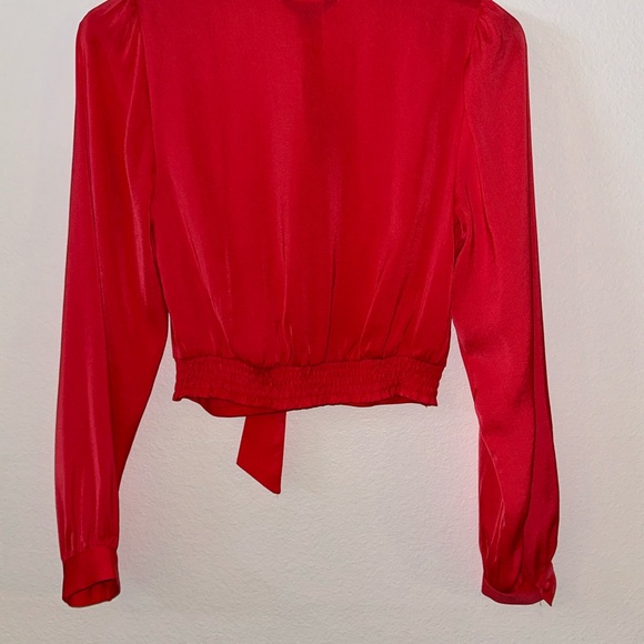 Express Blouse in Deep Coral Size S BNWT - Picture 2 of 7